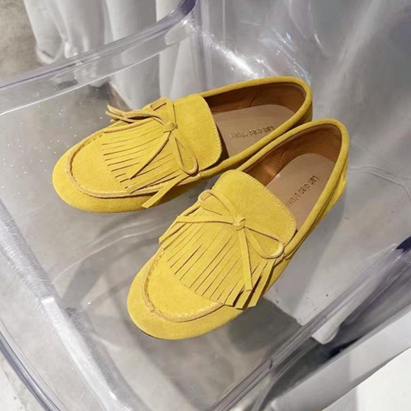 Fashion AIYUQI Women's Loafers Genuine Leather  2025 New Non-slip Shallow-mouth Driving Female Shoes Large-size Moccasins For Women