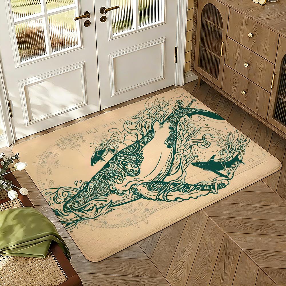 G-Gojira Band Floor Mat Soft Thickened Absorbent Non-Slip Bedroom Living Room Door Mat Home Decor Flannel Rugs