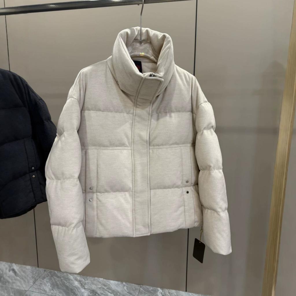 Winter new casual style versatile stand-up collar down jacket women's fashion personalized windproof warm goose down jacket