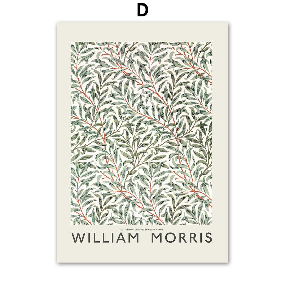 William Morris Flower Abstract Exhibition Nordic Posters And Prints Wall Art Canvas Painting Pictures For Living Room Decoration