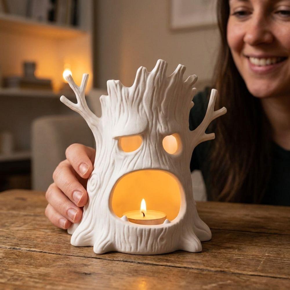 Gothic Style Halloween Tree Spirit Candle Stand Spook Forest Tree Candlestick Halloween Party Gift