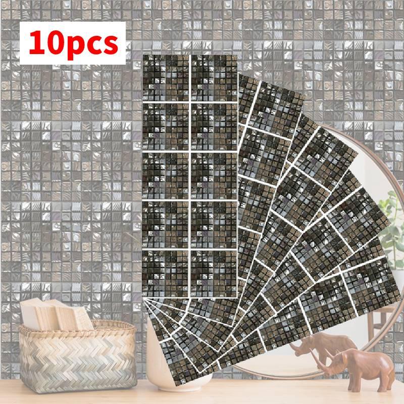 Abstract Mosaic Ceramic Tile Sticker For Home Renovation Waterproof Kitchen And Bathroom Decoration