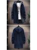 Men's Plus Velvet Thick Cardigan Sweater - Long Hooded Knitwear for Autumn/Winter