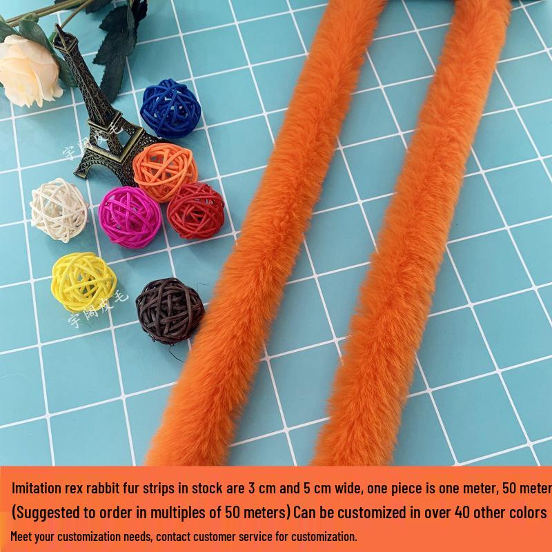 Imitation Rabbit and Mink Fur Strips: Autumn/Winter Cheongsam Accessories, Cuffs, Cape Trim