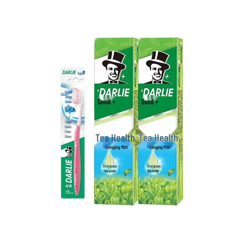 Hawley Tea Care Longjing Mint Toothpaste with Toothbrush Bundle