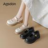 Augustine Mary Jane Shoes Women's 2025 Summer New Platform French Style Not Tired Feet Beautiful Casual Shallow Mouth Single Shoes