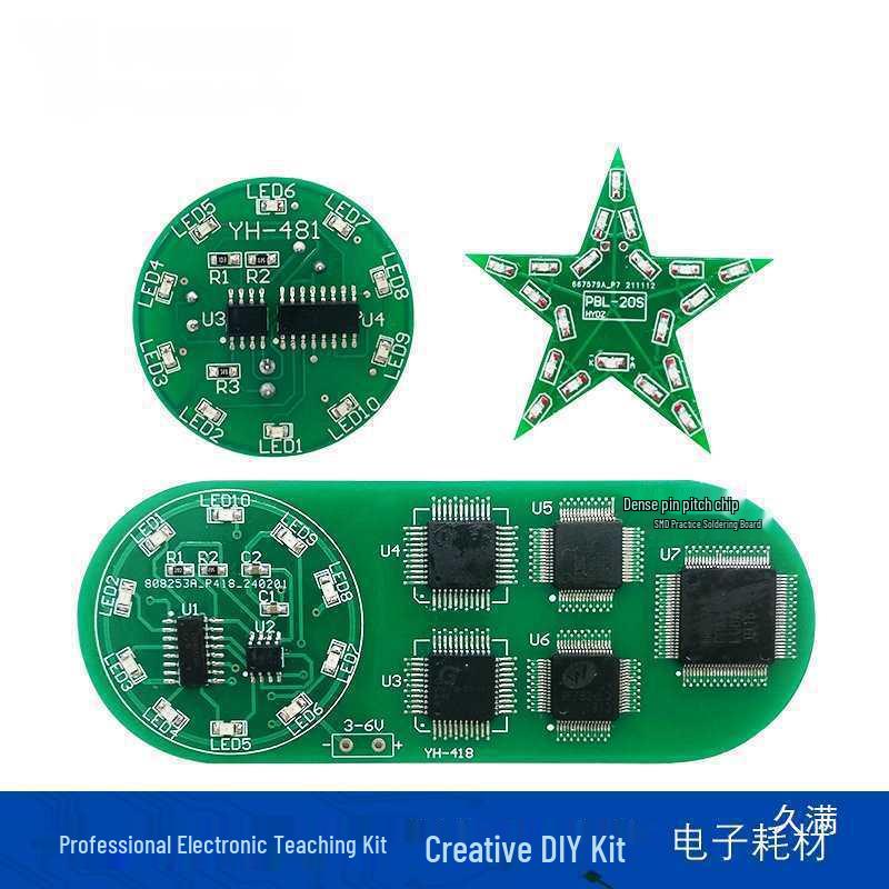 SMD Component Soldering Practice Board Kit – DIY Electronic Training for Electricians