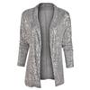 Women's Summer Sequins Long Sleeve Temperament Mid-Length Jacket
