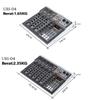 99DSP Bluetooth 5.0 USB Input Mixer 12V Power Supply Outdoor Home KTV 4/6-channel Mixer Audio System