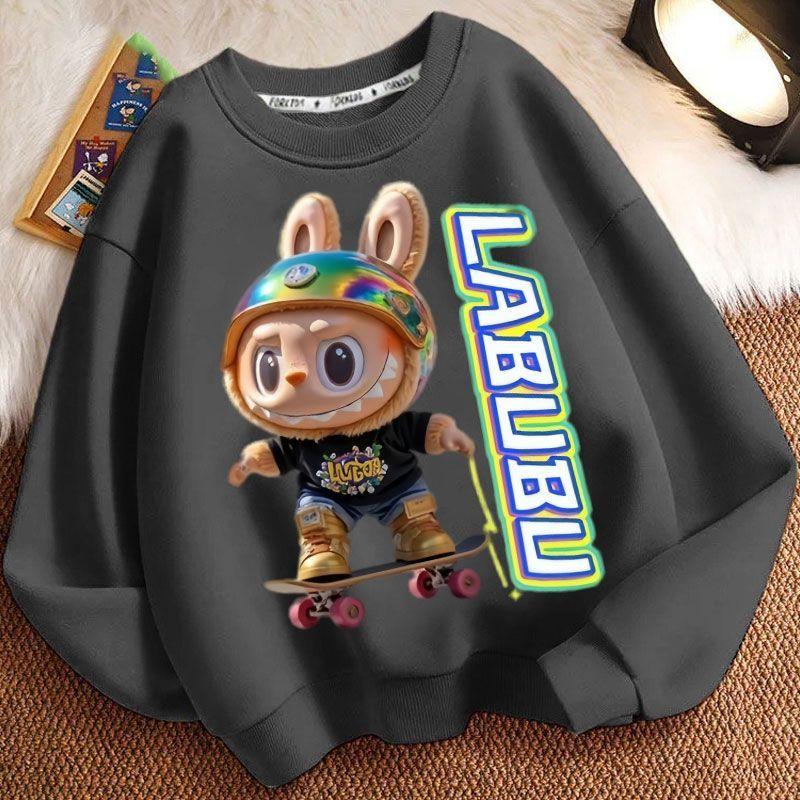 Children's Casual Round-neck Hoodies, Cute Long-sleeved Hoodies for Boys and Girls In Spring and Autumn