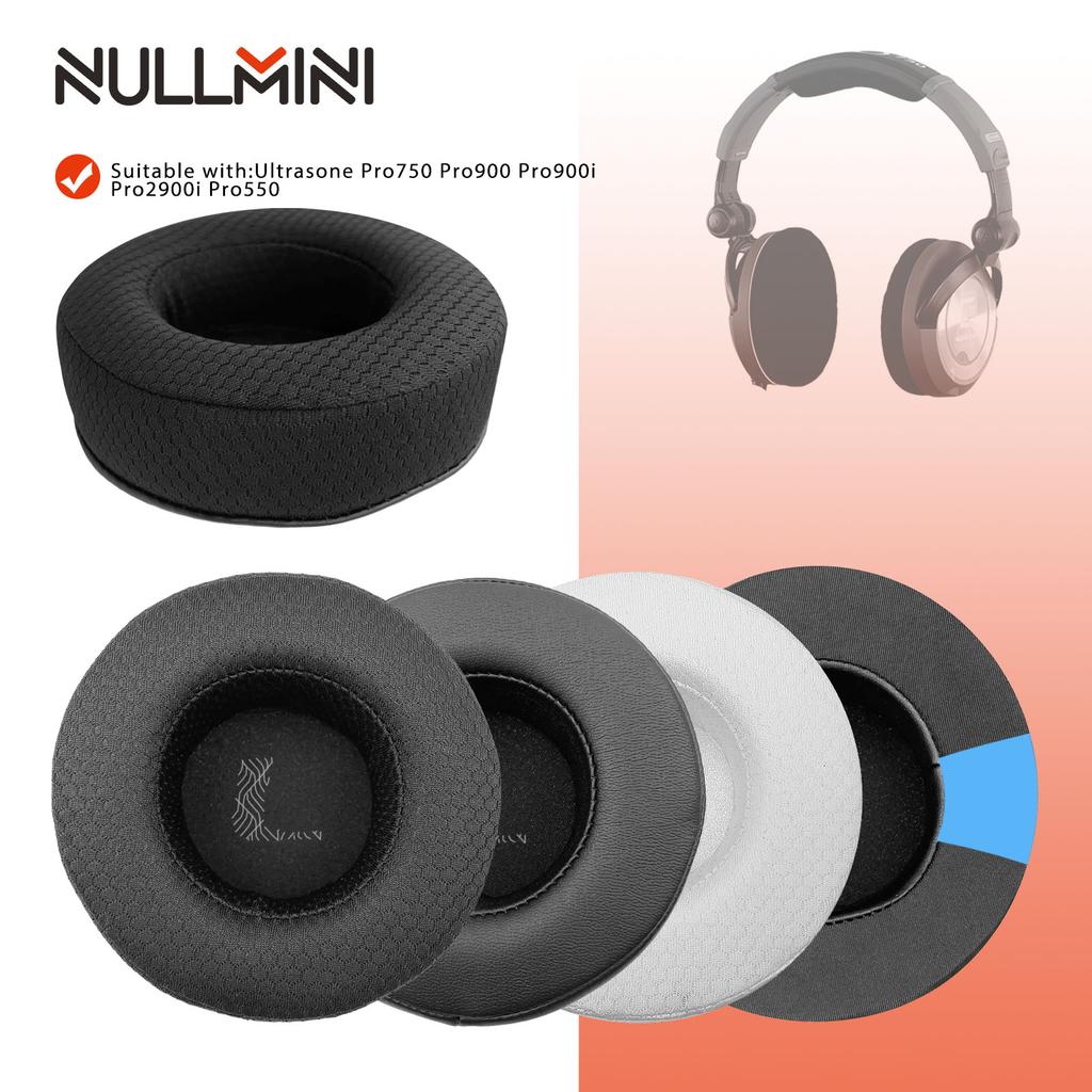 NullMini Replacement Earpads for Ultrasone Pro750 Pro550 Pro900 Pro900i Headphones Ear Cushion Earmuff Cooling Gel Sleeve Cover