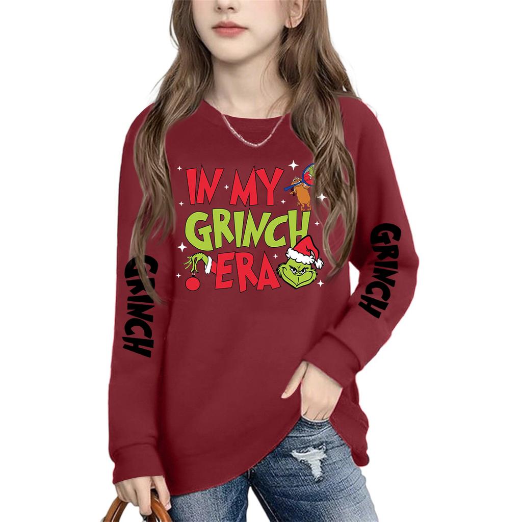 Boys Girls Child Fashion Daily Versatile Casual Crewneck Sweatshirts Daily Long Sleeve Patchwork Top Sweatshirts