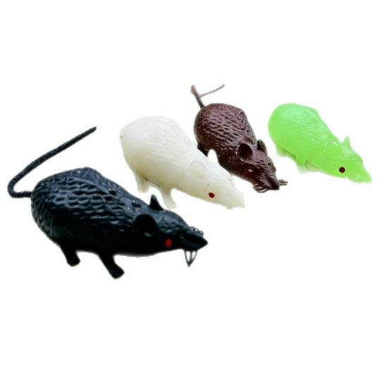 Soft Rubber Mini Graffiti Mouse - Cute Toy Animal Model for Kindergarten Kids
