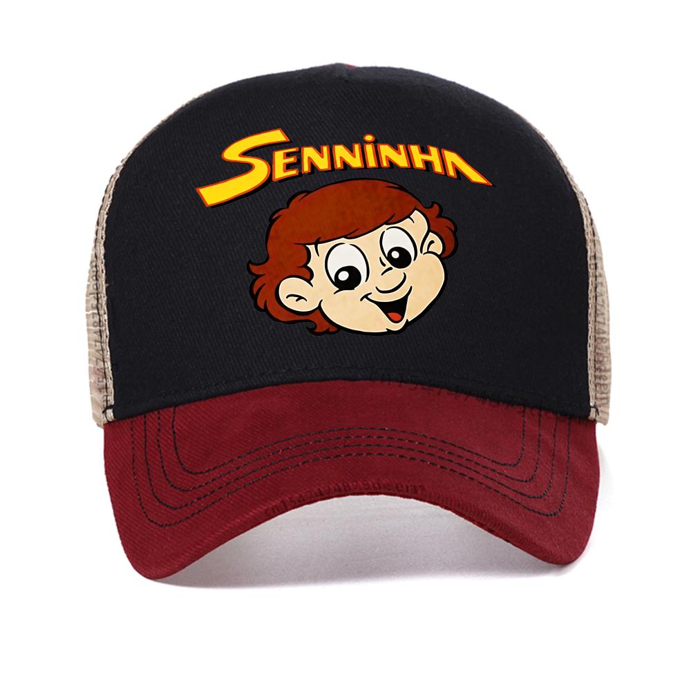 

Senninha 1997 Ayrton Senna Men s baseball cap Leisure summer adjustable mesh trucker hat fashion casual Breathable Snapback hats Adjustable красный