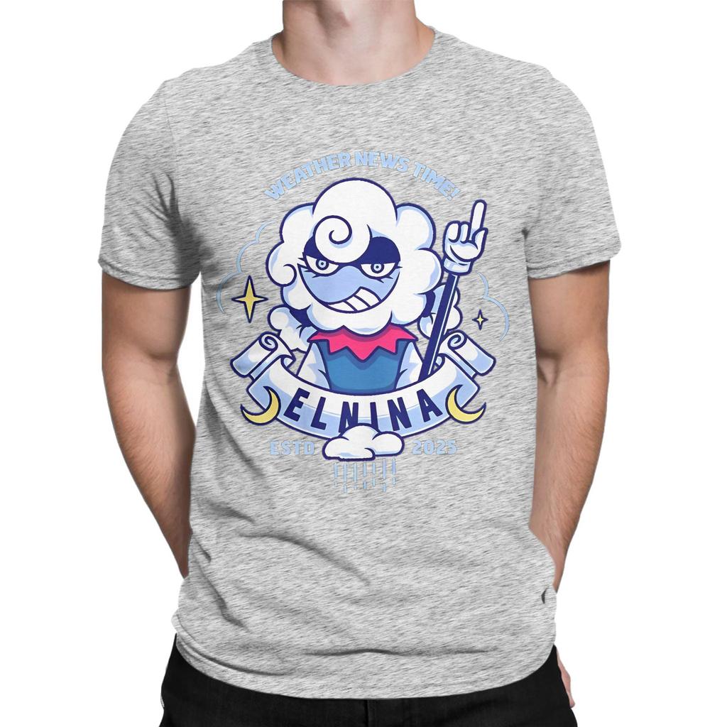 Elnina Deltarune Cotton TShirt For Men Summer Vintage TShirts O Neck Harajuku Tee Shirt Plus Size Hot Sale Clothes