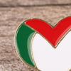 Palästina Flagge Abzeichen Edelstahl Palästinaflagge Anstecker Anstecknadel Rucksack Symbol