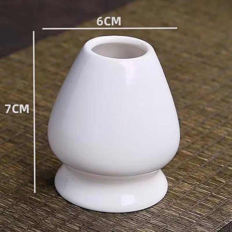 Teservis Matcha-verktyg Keramiskt material Visp Matcha Grönt te Skål Bricka Fat Hem Te-tillverkningsprylar Traditionella Ceremoni-verktyg