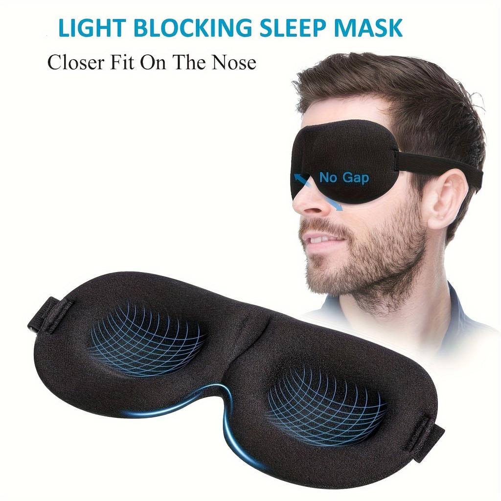 2pcs Unisex Sleep Mask, 3D Light Blocking Eye Mask, Comfortable Polyester, Ideal for Supine and Side Sleepers Eyepatch Eye Patch