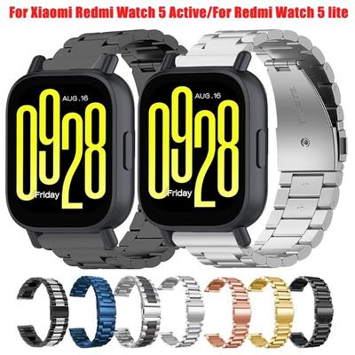 Cinturino per Xiaomi Redmi Watch 5 Active Braccialetto Cinturino in metallo per Redmi Watch 5 Lite Correa Cinturino di ricambio in acciaio inossidabile