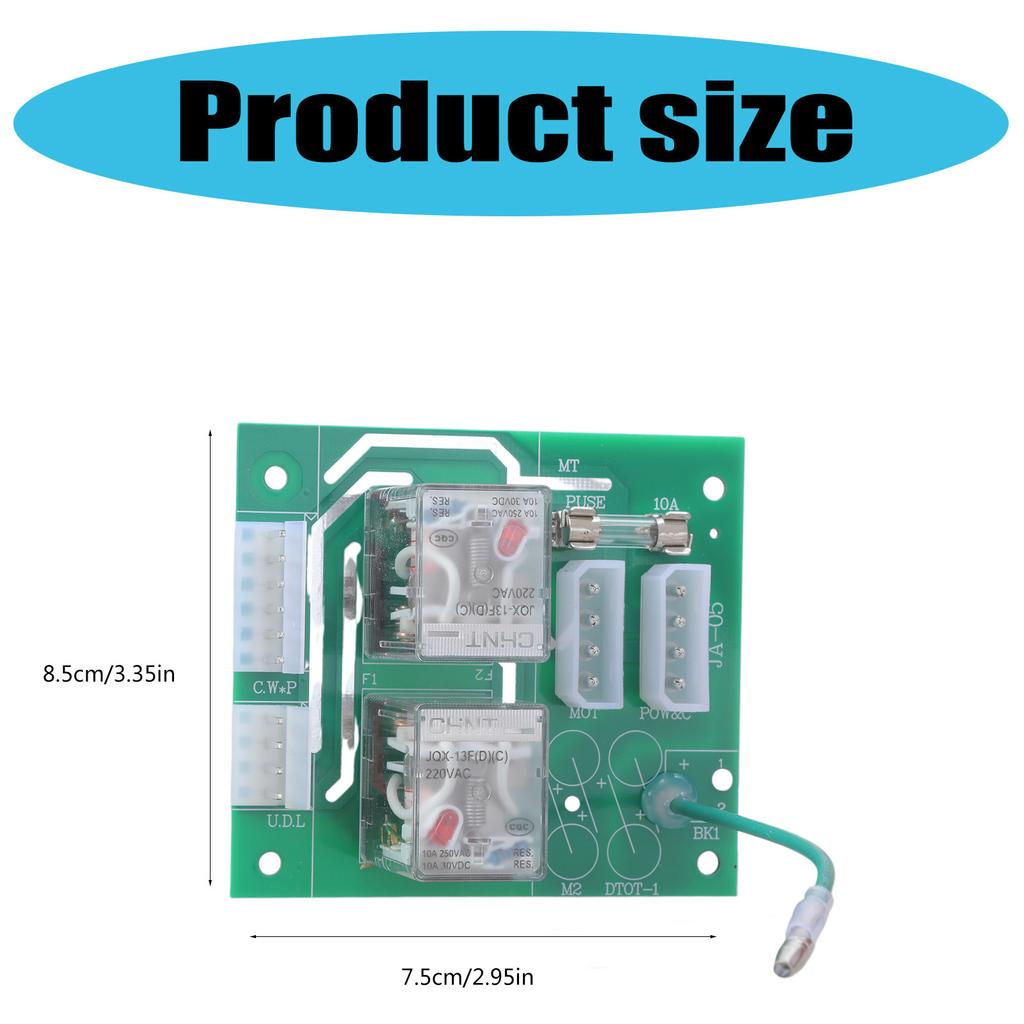 High Sensitivity Motor Relay Circuit Board Stable Mainboard Power Panels Plastic Texture Perfect for Garage Door Systems