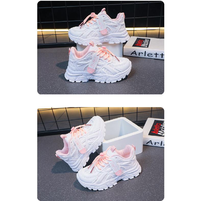 Girls' Lightweight Dad Shoes Spring and Autumn New Fashion Soft Sole White Shoes Boys' Casual Sports Shoes Summer