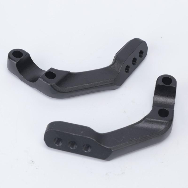 2-Bracket Motorcycle Handguard Mounting Set, Aluminum Construction with Left and Right Connection Points for Installation