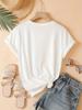 Neck Lightweight Perfect for Spring Versatile Casual Attire Women'S Casual Floral Print T-Shirt Design Sleeve Crew Streetwear