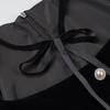 Spring 2025 Women's High-Waisted Lace-Up Two-Piece Irregular Long-Sleeve Dress