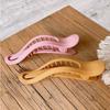 Wild Elegant Matte Girls Candy Color Seamless Hair Claw Face Wash Hairpin Duckbill Clip Plastic