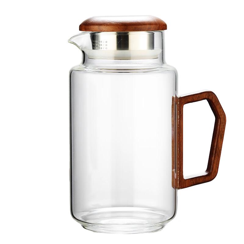 Zhenqi Borosilicate Glass Teapot with Wooden Handle