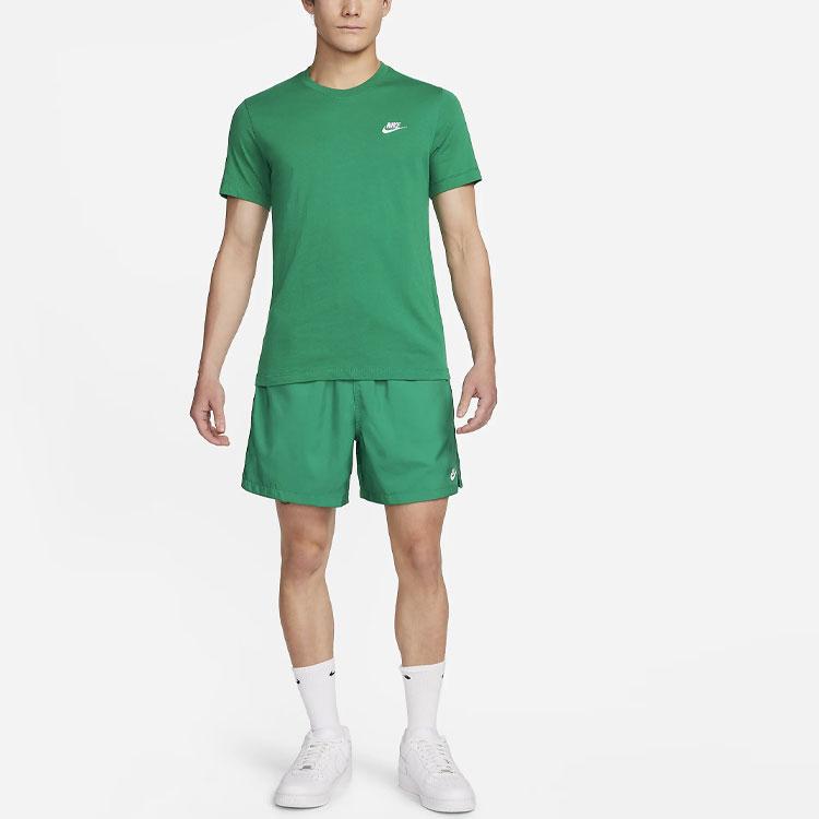 Nike Sportswear Club Logo Embroidered Short Sleeve T-Shirt Men Tops Green AR4999-365