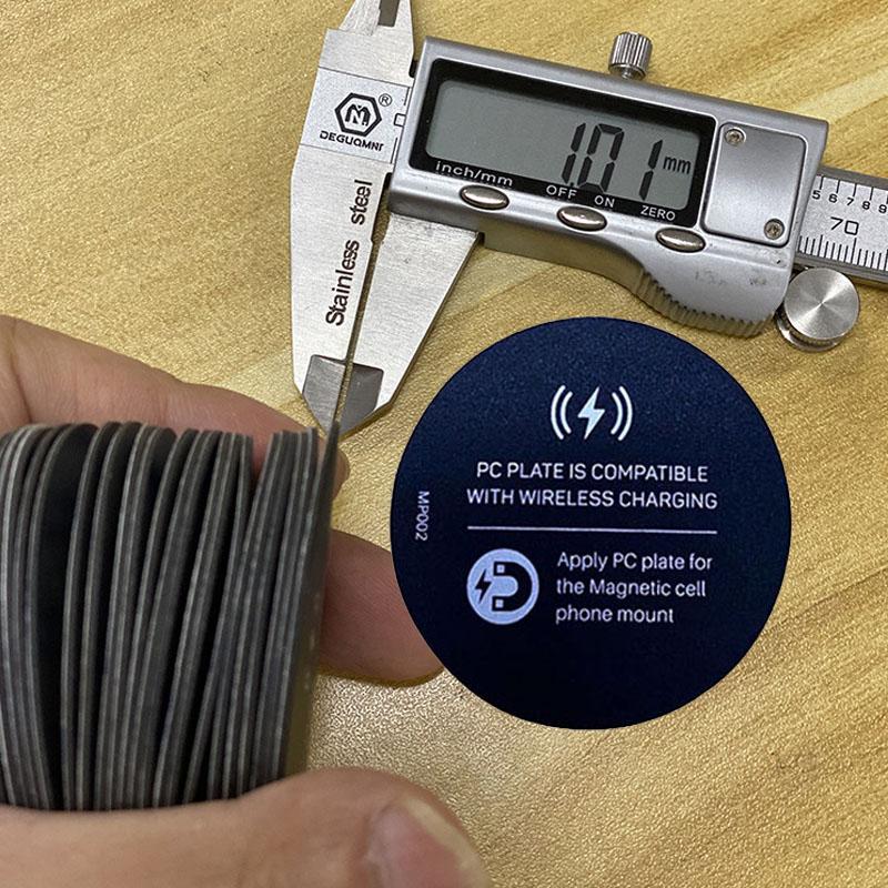 2pcs Universal Metal Plate Disk Sheets For Wireless Charger Magnet Plate Disk For Mobile Phone Holder Car Wireless Phone Holder