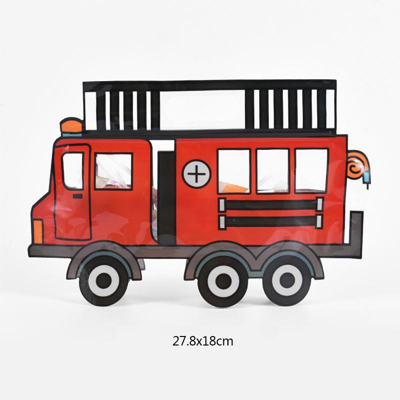 10 ks Stavební nákladní auto Cukrovinky Dárková taška Policejní auto Bagr Sušenky Svačina Zipové sáčky Dětská narozeninová oslava Dárky Dekorace Potřeby