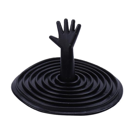 

Креативная крышка для слива ванны в форме руки, силиконовый трехмерный фильтр для слива, хозяйственные принадлежности чёрный