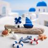 Mikro-Landschaftsdekorationen, Strand-Miniaturdekoration, Boot/Stuhl/Sonnenschirm/Palme/Schwimmring für Sukkulenten-Töpfe Glasabdeckungen DIY Meeresküsten-Szene