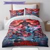 Stranger Pattern Bedding Set Quilt Cover Pillowcase Home Decor Gift (1 * Duvet Cover + 2 * Pillowcase, Without Core)