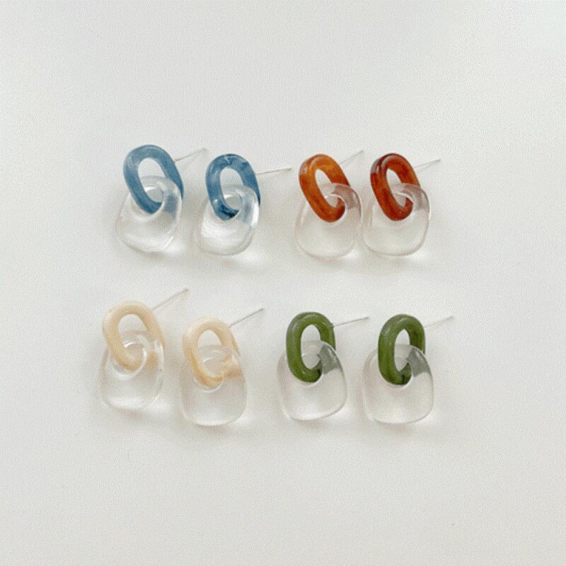 

Bumi earrings green transparent women s blue homea ivory