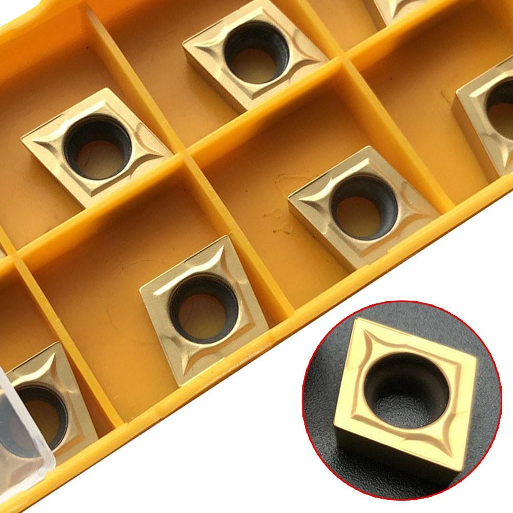 10Pcs CCMT32.51 CCMT09T304 US735 Carbide Insert Lathe Turning Inserts CNC Blade