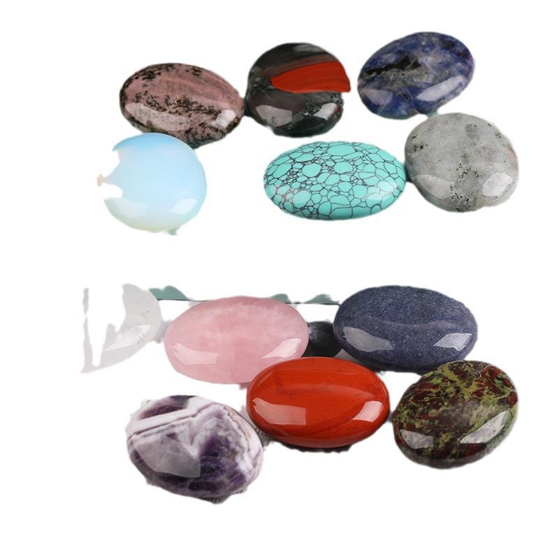 Natural Raw Crystal Hot Compress Stone: Beauty Massage SPA Essential Oil Desktop Ornament