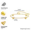 Stainless Steel Vintage Golden Heart zircon Bracelet For Women Fashion Chain Bracelets New Fashion Wrist Jewelry Girl Gift