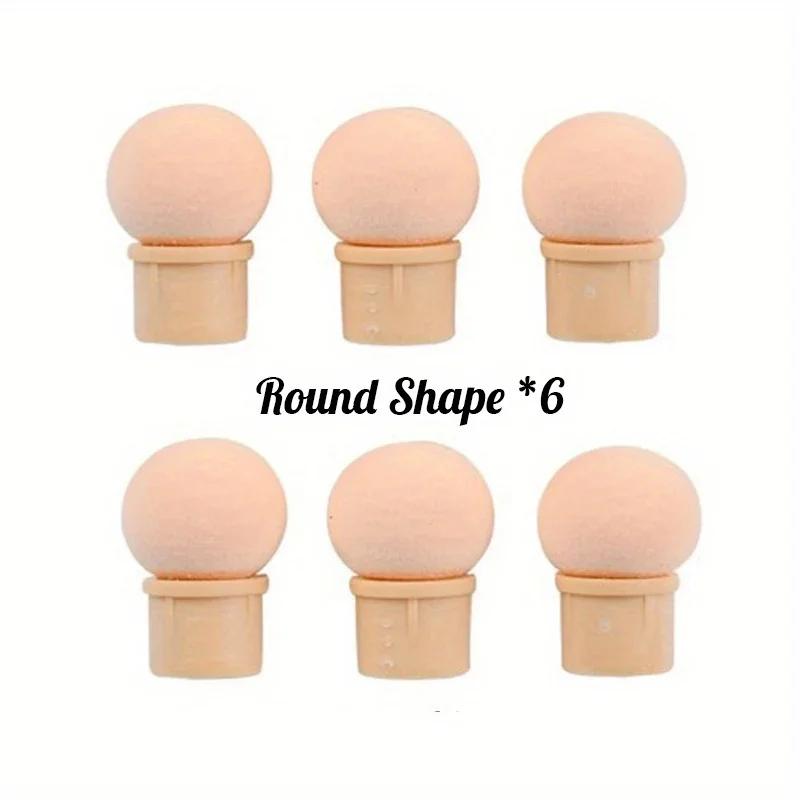 Doppelendiger Farbverlauf-Schattierstift Punktierpinsel Schwammkopf Strassgriff Nailart-Pinsel Nailart-Malerei Maniküre-Werkzeuge