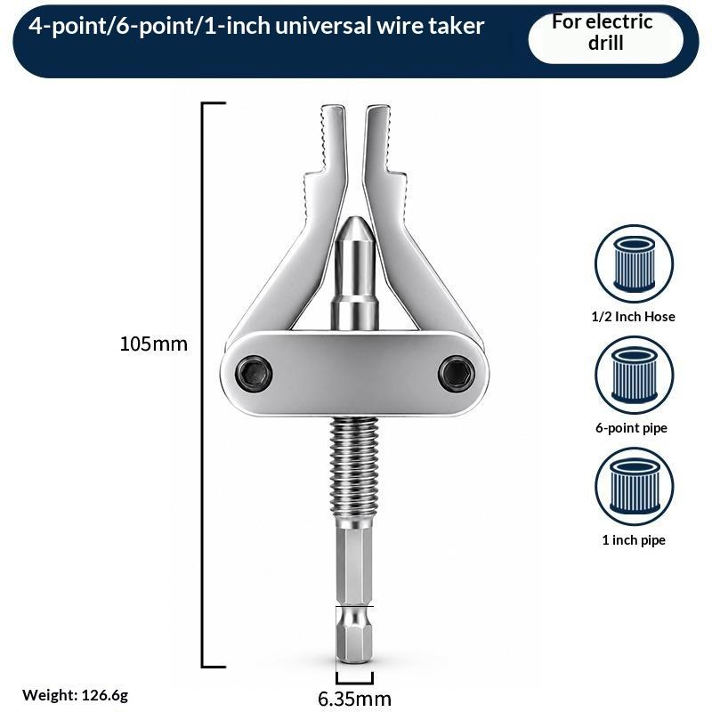 Rohrabzieher Werkzeug Gewindebohrer Auszieher Sechskantschaft Bohrmaschine Für Ppr Pvc Mpp Rohre Dn20 25 32 1/2 3/4 1 Zoll