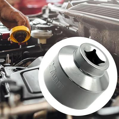 Chiave per filtro a basso profilo da 27 mm, pezzi di ricambio in acciaio, strumento di rimozione unità durevole da 3/8".