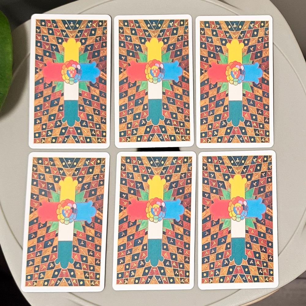 Crowley Thoth Tarot Deck 78 Pcs Cards with Egyptian Symbolism, Qabalistic & Astrological Insights, Occult Knowledge 10.3*6cm