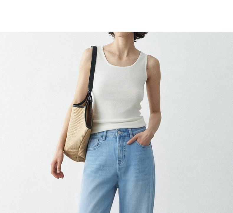 Dai Jia Er 2026 Light Blue Slimming Wide Leg Jeans – Stretch, Straight Leg, Versatile Fit