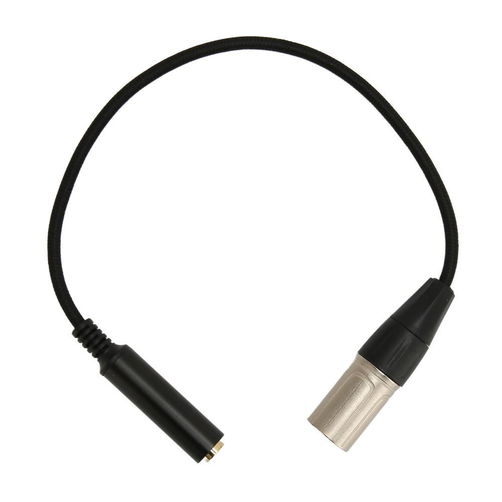 3 Pin Male To 6.35mm Socket Microphone Cable 0.3m / 0.98ft Sound Cable  Audio Equipment Linking