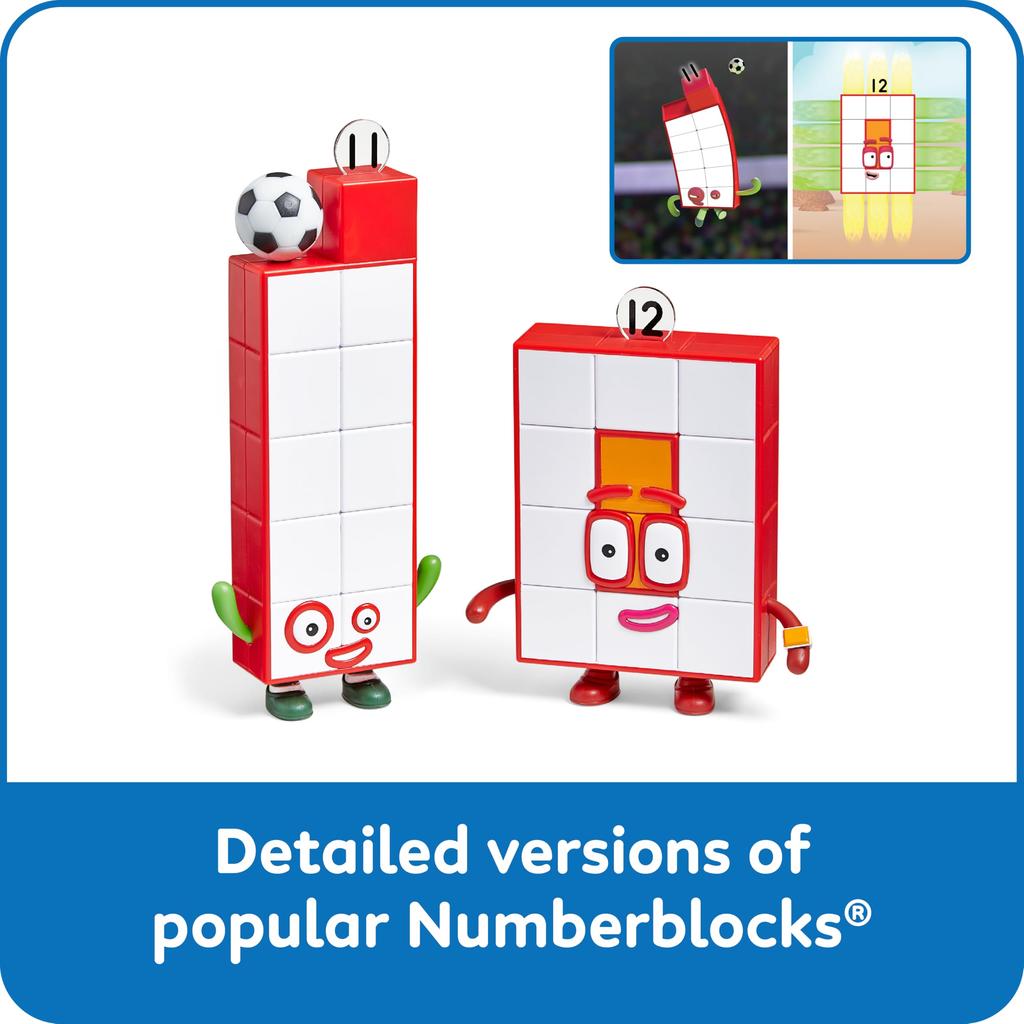 Numberblocks Numberblocks Friends 11 12 Character Figures 3 Pieces 96924 Authentic &