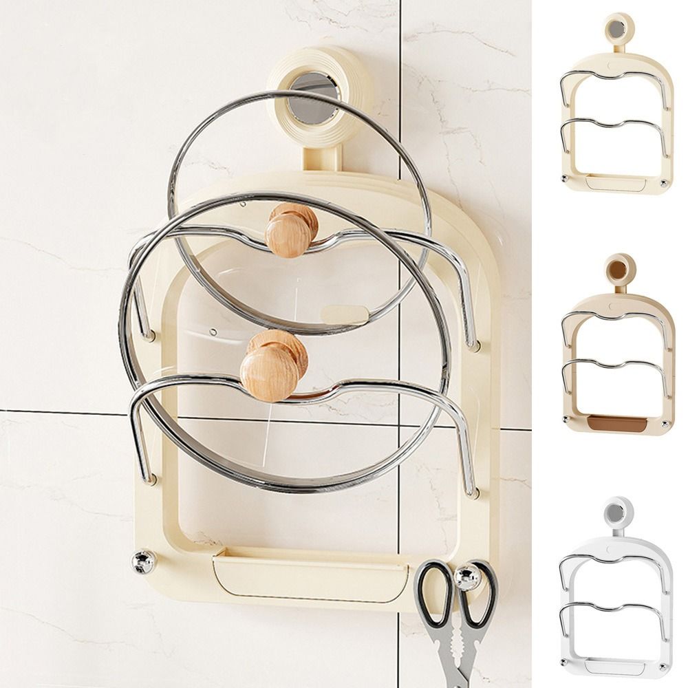 Plastic Chopping Board Rack Punch-Free Cutting Board Holder Pan Cover Storage Holder  for Home