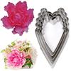 4pcs/lot Heart Peony Flower Stainless Steel Cookie Cutter Mold Sugarcraft Cake Decorating Pastry Baking Mould Baking Tools