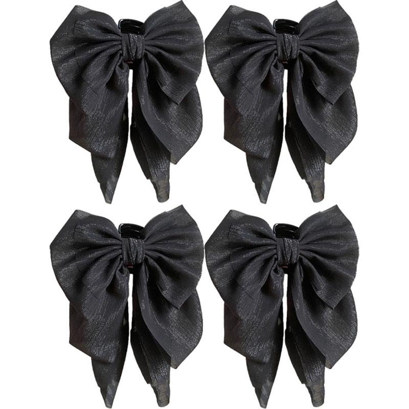 Large Bow Mesh Hair Claw Clips Hairpin Women Temperament Elegant Princess Hairpin Fashion Grab Clip Women Hair Accessories